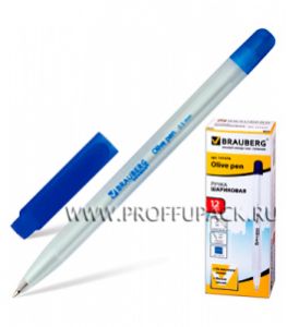 Ручка масляная BRAUBERG Oil pen (Ойл пен) Синяя (141-476) [12/360]
