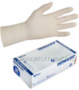 Перчатки латексные ЧЗ DERMAGRIP EXTRA (Экстра) M [25/250]