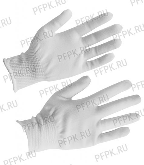 Перчатки нейлоновые Люкс Белые [10/120]