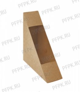 Коробка бум. для сэндвичей (для 2-х шт) крафт ECO SANDWICH 40 DoEco [50/600]