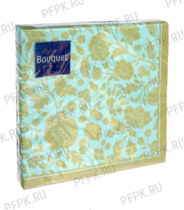 Салфетки бум. BOUQUET 33х33, 3-сл.,с рис. (20 листов) Анжелика Золото тиффани [12/12]