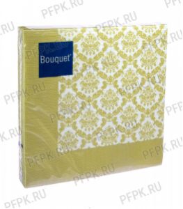 Салфетки бум. BOUQUET 33х33, 3-сл.,с рис. (20 листов) Гобелен в золотой рамке [12/12]