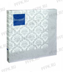 Салфетки бум. BOUQUET 33х33, 3-сл.,с рис. (20 листов) Гобелен в серебряной рамке [12/12]