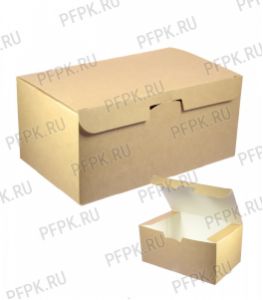 Коробка бум. для наггетсов 115х75мм h45мм крафт (S) ECO FAST FOOD BOX S DoECO [50/600]