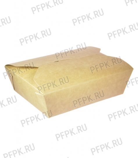Ланч-бокс бум. 600 мл КРАФТ [400/400]
