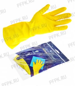 Перчатки латексные хозяйственные LIBRY L (KHL003) [12/240]