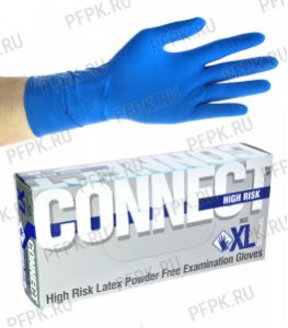 Перчатки латексные ЧЗ CONNECT HIGH RISK (Хай риск) XL [25/250]