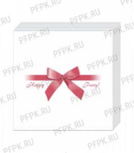 Салфетки бум. BOUQUET 20х20, 2-сл. (250 листов) Подарок бордовый [6/6]