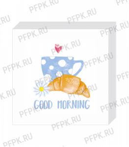 Салфетки бум. BOUQUET 20х20, 2-сл. (250 листов) Доброе утро/Good morning [6/6]