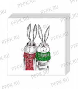 Салфетки бум. BOUQUET 20х20, 2-сл. (30 листов) Кролики [26/26]