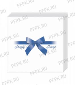 Салфетки бум. BOUQUET 20х20, 2-сл. (30 листов) Подарок синий [26/26]
