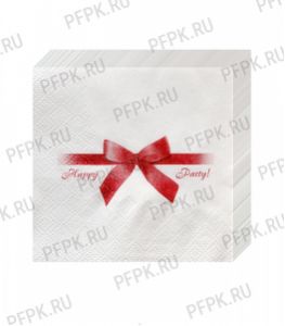 Салфетки бум. BOUQUET 20х20, 2-сл. (30 листов) Подарок бордовый [26/26]