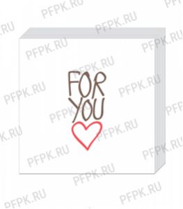 Салфетки бум. BOUQUET 20х20, 2-сл. (30 листов) For you [26/26]