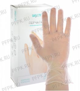 Перчатки виниловые ЧЗ SAFETY (уп. 100шт./50пар) XL(M390C5) [1/10]