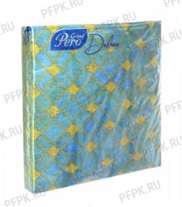 Салфетки бум. GRAND PERO DELUXE 33х33, 3-сл.,с рис. (20 листов) Витраж [12/12]